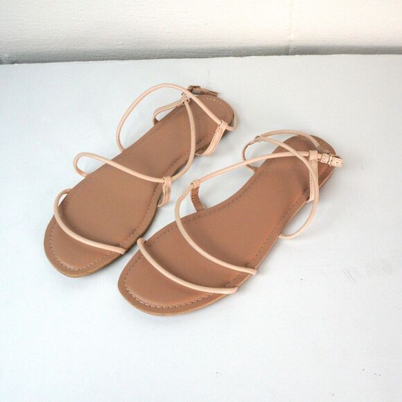 NWOB Old Navy Thin Strappy Sandal Sz 11 Beach Summer Nautical Vacation Cruise - Picture 1 of 6